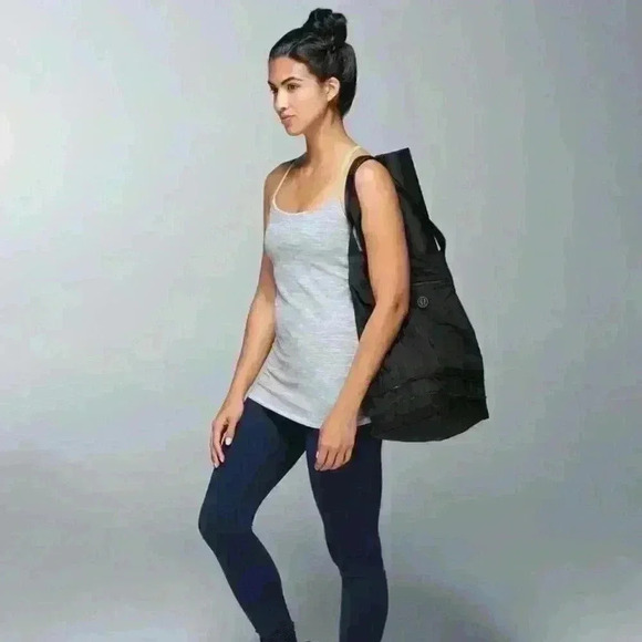 Lululemon Dancing Warrior Tank We Are From Space Silver Spoon Clear Mint Size 10 - Picture 2 of 8